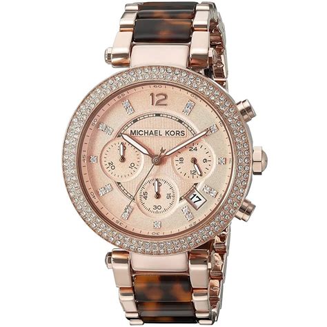 michael kors parker mk5538 ladies watch|Women's Michael Kors Tortoise Acetate Parker Chronograph .